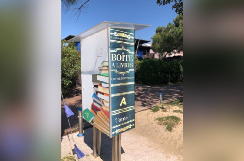 Boîte à livres - Allée Gambetta, ANDERNOS-LES-BAINS | myBookBox by Cross Media Concept, l'annuaire collaboratif des bibliothèques partagées